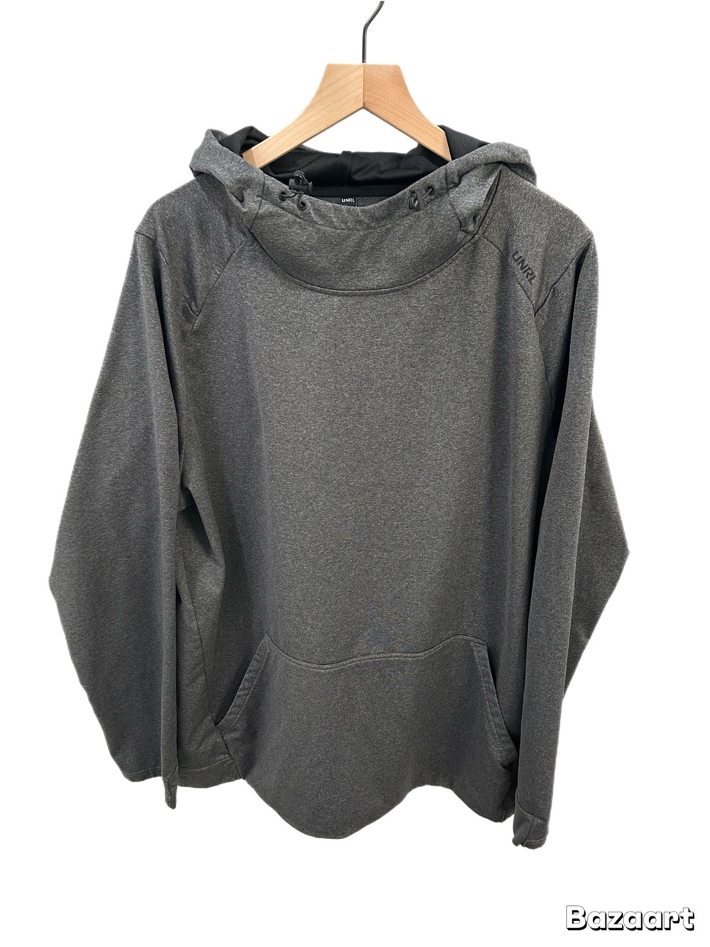 UNRL Men’s Performance Hoodie Sweatshirt – Size 3XL – Heather Gray